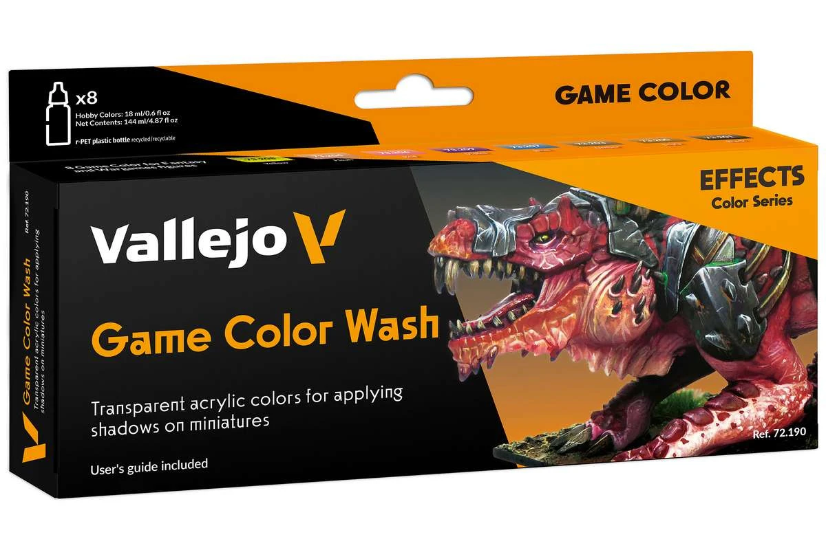 Wash set 8 x 18ml, game color
