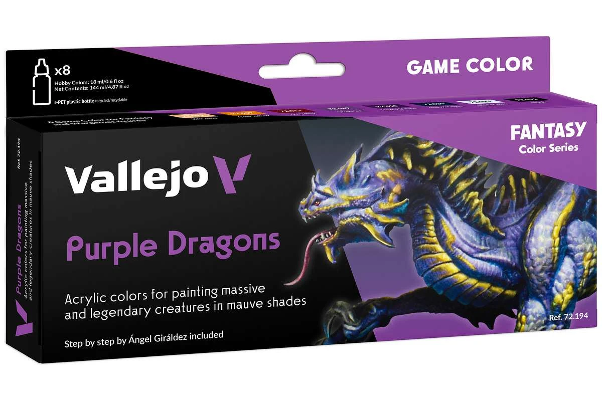 Purple Dragons set 8 x 18ml, game color