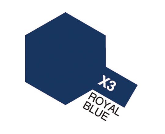 Tamiya Acrylic Mini, X3 Royal Blue, 10 ml - 2