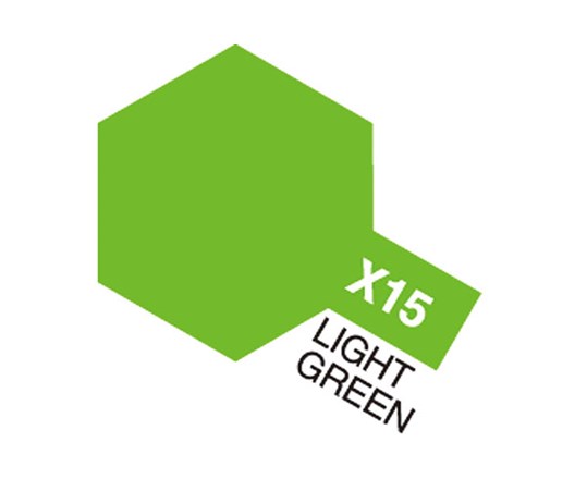 Tamiya Akrylfärg blank, X15 Ljusgrön (Light Green), 10 ml