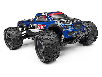 Monster Truck Ion Kaross med dekaler, blå målad