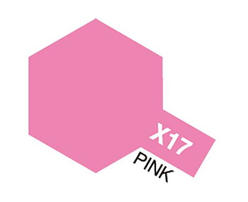 Tamiya Akrylfärg blank, X17 Rosa (Pink), 10 ml