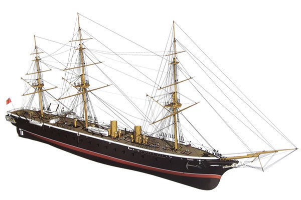 HMS Warrior, träbyggsats (1:100)