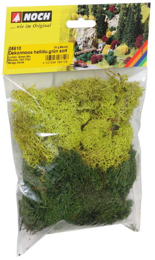 Dekormossa blandat grönt, 35g - 2