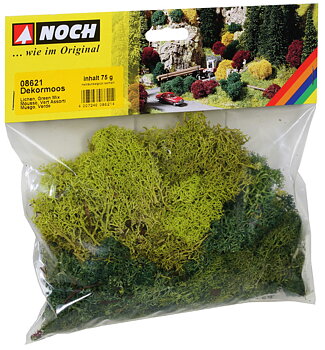 Dekormossa blandat grönt, 75g