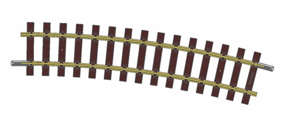 Böjd räls R7 15°