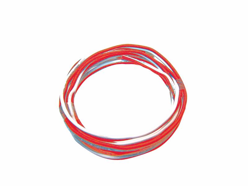 Kabel orange/vit 25mtr