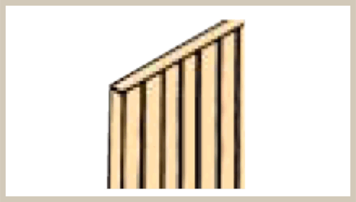 NE Scribed Sheathing, 3-1/2" Wide x 1/32" Thick x 24" Long 8
