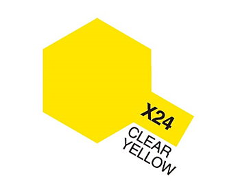 Tamiya Akrylfärg opak, X24 Klar gul (Clear Yellow), 10 ml