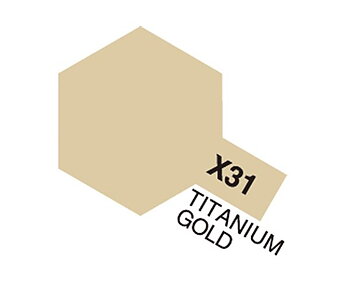 Tamiya Akrylfärg blank, X31 Titanguld (Titanium Gold), 10 ml