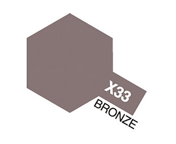 Tamiya Akrylfärg blank, X33 Brons (Bronze), 10 ml