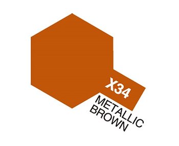 Tamiya Akrylfärg blank, X34 Metallic Brown, 10 ml