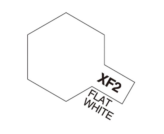 Tamiya Acrylic Mini, XF2 Flat White, 10 ml - 2