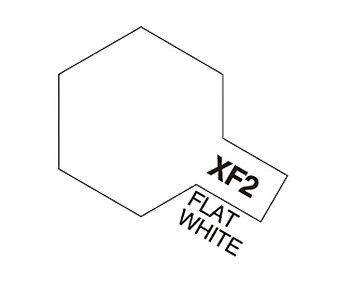 Tamiya Akrylfärg matt, XF2 Vit (Flat White), 10 ml