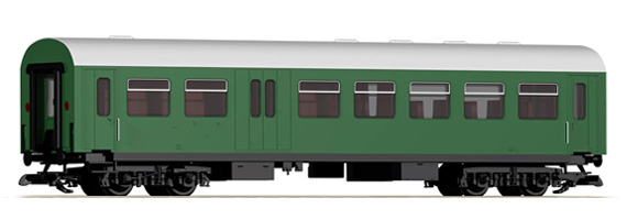 Passvagn 2.Kl. m. resgods DR IV