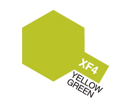 Tamiya Akrylfärg matt, XF4 Gulgrön (Flat Yellow Green), 10ml - 2
