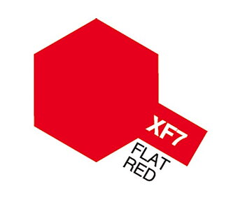 Tamiya Acrylic Mini, XF7 Flat Red, 10 ml