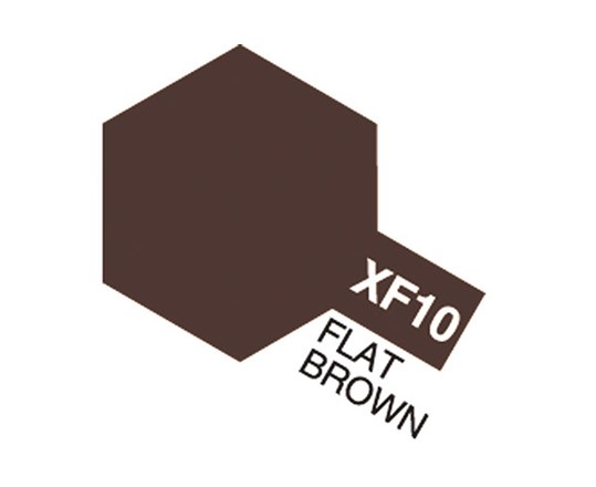 Tamiya Akrylfärg matt, XF10 Brun (Flat Brown), 10 ml - 2