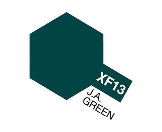 Tamiya Akrylfärg matt, XF13 J.A. Grön (J.A. Green), 10 ml