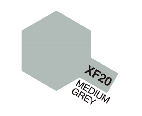 Tamiya Acrylic Mini, XF20 Medium Grey, 10 ml - 2