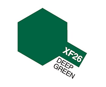 Tamiya Akrylfärg matt, XF26 Djupgrön (Deep Green), 10 ml