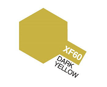 Tamiya Akrylfärg matt, XF60 Mörkgul (Dark Yellow), 10 ml