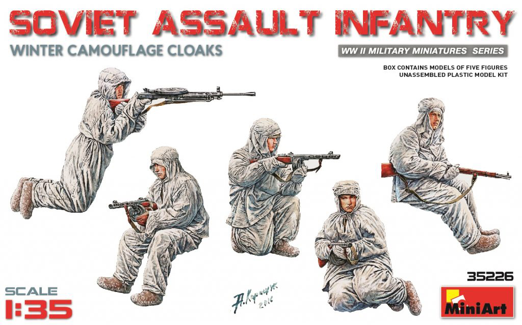 Figures w. winter camouflage (Soviet) 1/35