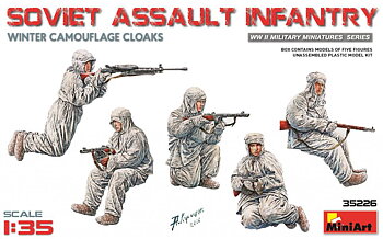Figurer m. vinter camouflage (Soviet) 1/35