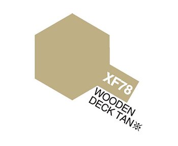 Tamiya Akrylfärg matt, XF78 Deck Tan Wooden, 10 ml
