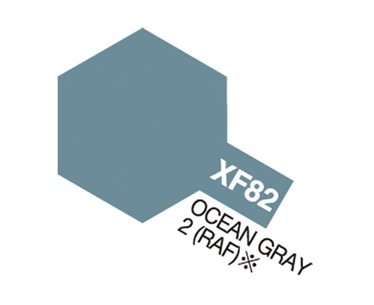 Tamiya Akrylfärg matt, XF82 Ocean Grey, 10 ml - 2