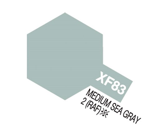 Tamiya Akrylfärg matt, XF83 Medium Sea Grey, 10 ml