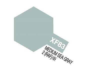 Tamiya Akrylfärg matt, XF83 Medium Sea Grey, 10 ml