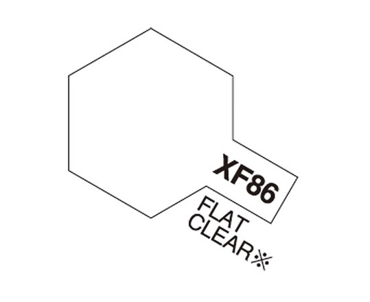 Tamiya Acrylic Mini, XF86 Flat Clear, 10 ml