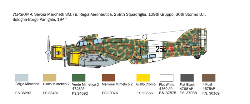 SM-79 Sparviero Bomber version 1/72 - 3