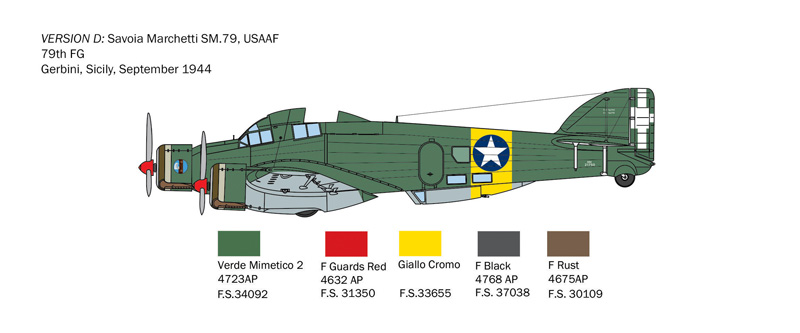 SM-79 Sparviero Bomber version 1/72 - 6