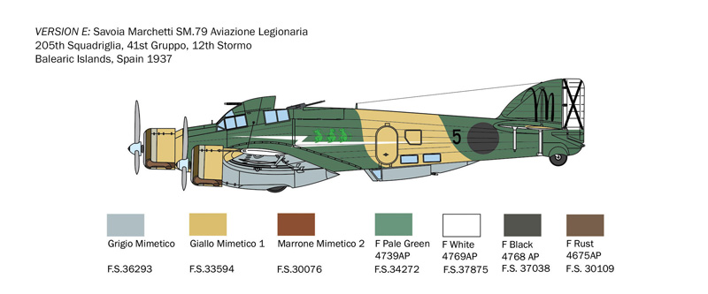 SM-79 Sparviero Bomber version 1/72 - 7