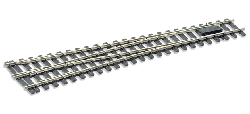 Växel, vänster code124 vignolräl (Electrofrog)