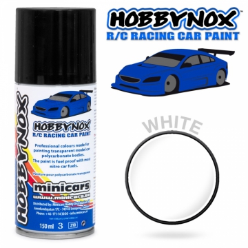 Vit R/C Racing Car Spray Färg 150 ml - 2