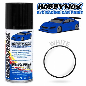 Vit R/C Racing Car Spray Färg 150 ml
