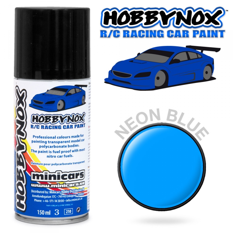 Neon Blå R/C Racing Car Spray Färg 150 ml - 2