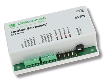 LocoNet servo module