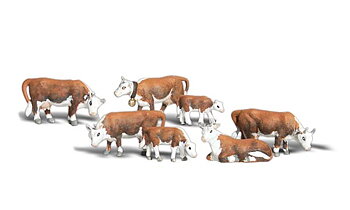 Hereford Cows - N Scale