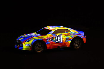 Champion GT9 w/light R/C 1:22, 27MHz, yellow/blue