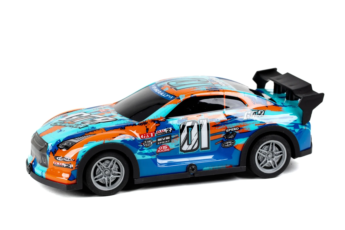 Champion GT9 w/light R/C 1:22, 27MHz, blue/orange