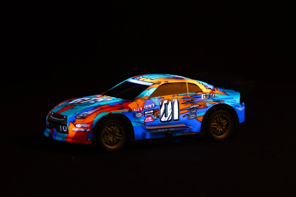 Champion GT9 w/light R/C 1:22, 27MHz, blue/orange - 2