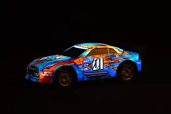 Champion GT9 w/light R/C 1:22, 27MHz, blue/orange