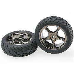 Tires & Rims Anaconda/Tracer Black Chrome 2.2" 2WD Front (2)