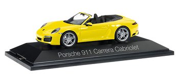 Porsche 911 Carrera Cabriolet 991 II, racing yellow