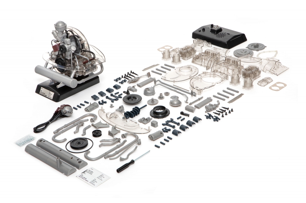 VW 'bubbla' 4-cyl. Boxermotor byggsats 1/4 - 3