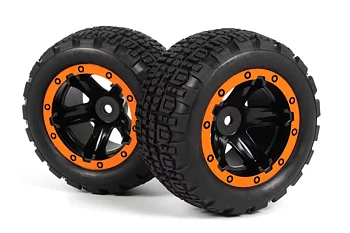 Slyder ST Wheels/Tires Assembled (Black/Orange)